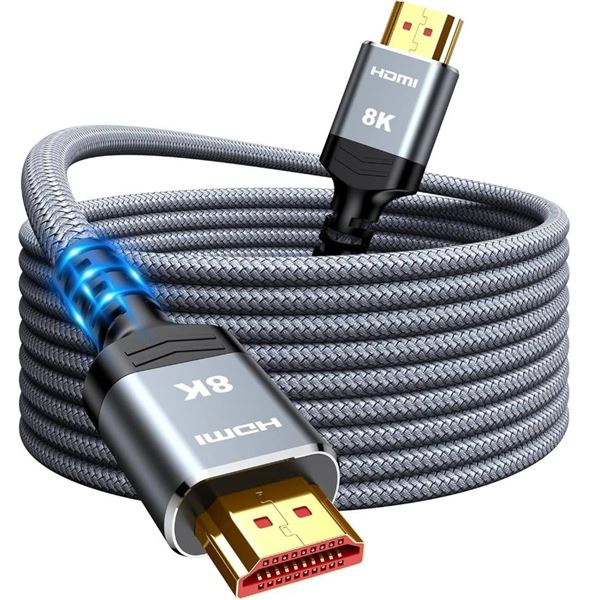 Snowkids 8K HDMI Cable with Nylon Braided Design 10′