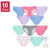 Image 1 : Buffalo David Bitton Girls’ Bikinis (10-Pack), Size Medium (8-10)