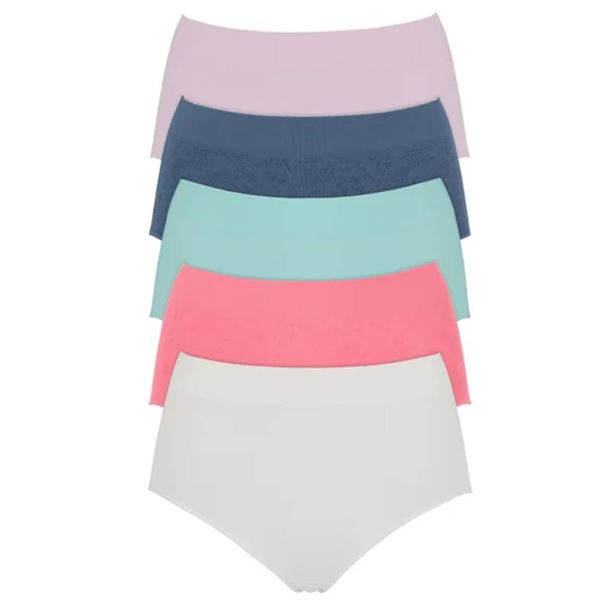 Jones New York Signature Seamless Brief 5-Pack, Size M/M