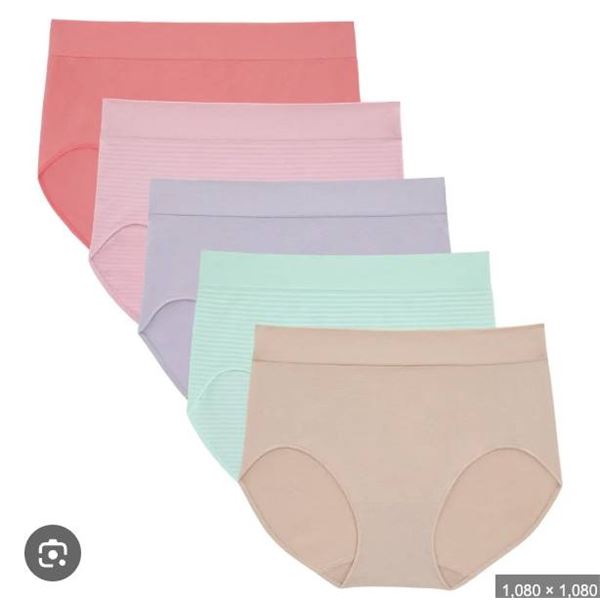 Jones New York Signature Seamless Brief 5-Pack, Size L/G