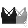 Image 1 : Puma 2-Pack Seamless Sports Bras With Convertible Straps – Size Medium