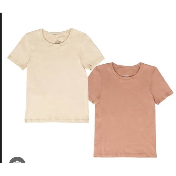 Tahari Smooth Seamless T-Shirt 2 Pack, Size Small