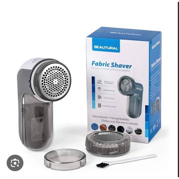 Beautural Fabric Shaver with 2 Speed Settings and 3 Cutting Blades