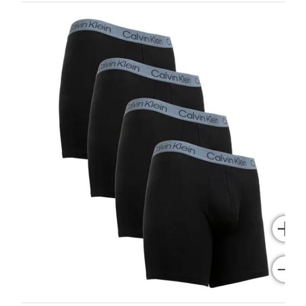 Calvin Klein Cotton Modal 4-Pack Boxer Briefs, Size L/G