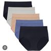 Image 1 : Jones New York Signature Seamless Brief Pack of 5, Size L/G