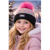 Image 1 : Billie’s Kollection LED Toque for Kids/Youth with Rainbow Knit and Black Cuff