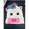 Image 3 : Child’s Knit Unicorn Hat with Multicolor Detail and LED Lights