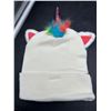 Image 4 : Child’s Knit Unicorn Hat with Multicolor Detail and LED Lights
