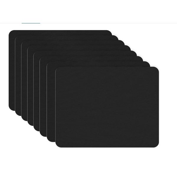 Black Nylon Repair Patch Set, 8 Pieces, 7.87 x 5.9 Inches, Self-Adhesive