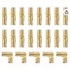 Image 1 : 20 Pieces Invisible Barrel Hinges  Brass Concealed Hinge – Gold