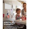Image 1 : Sweetzer & Orange S O Floral Magnetic 18 Month Fridge Calendar for Easy Planning – Tear-Off