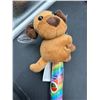 Image 3 : Lot of 3 Plush Animal Toys with Attached Rainbow Candy Lollipop