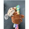 Image 3 : Lot of 3 Plush Animal Toys with Attached Rainbow Candy Lollipop