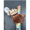 Image 4 : Lot of 3 Plush Animal Toys with Attached Rainbow Candy Lollipop