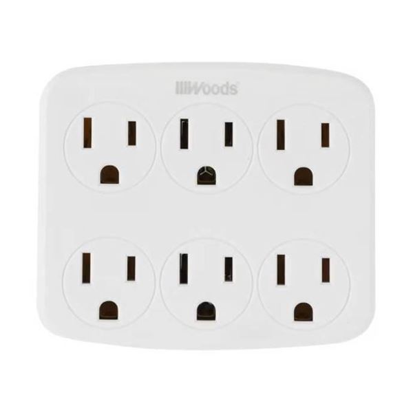 Woods 6-Outlet Wall Tap Model 41196