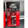 Image 4 : Master Lock 4697D TSA-Approved Luggage Lock, 1-1/2 in (38mm), Set and Reset Combination (2 Units)