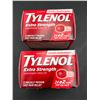 Image 2 : Lot of  2- Tylenol Extra Strength 500 mg 24 Tablets