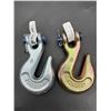 Image 1 : Two Forged G70 Hooks with Safety Pins