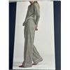 Image 1 : Tommy Hilfiger Women’s 2-Piece Pyjama Set in Gray with White Trim
