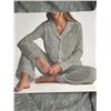 Image 3 : Tommy Hilfiger Women’s 2-Piece Pyjama Set in Gray with White Trim