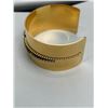 Image 3 : Gold-Toned Cuff Bracelet with Rhinestone and Metallic Detailing