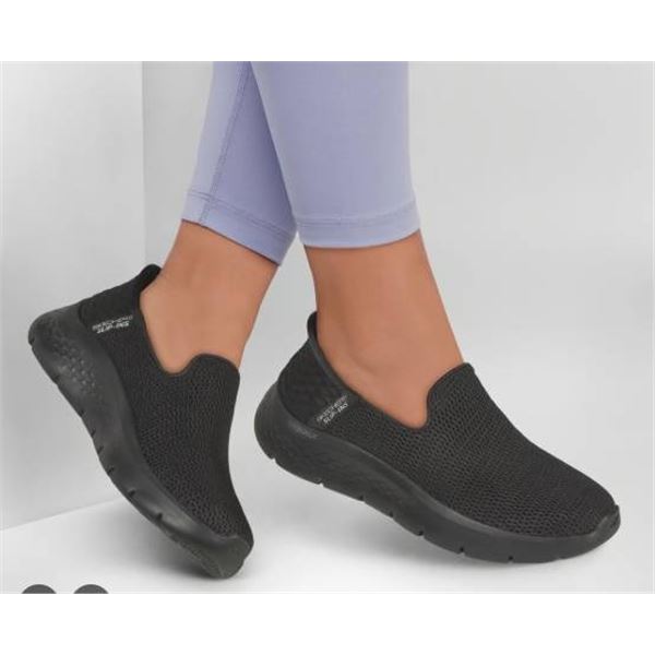 Skechers Go Walk Flex Slip-Ins Black Shoes Model 124963/BBK Size 7.5