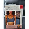 Image 2 : Halston Seamless Bra 2-Pack, Size M/M, Wide Hook Closure