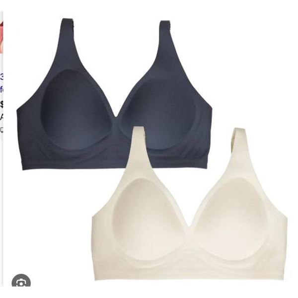 Buffalo David Bitton Women’s Wire-Free Bra 2-Pack – Size L/G