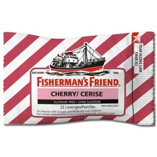 Fisherman’s Friend Cherry Sugar-Free Lozenges – 8 Packs, 22 Count Each