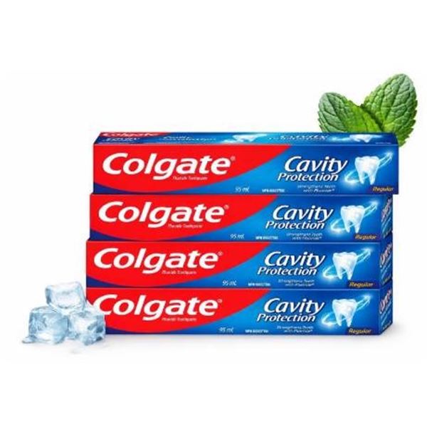 Colgate Cavity Protection Fluoride Toothpaste 95mL (Lot of 4)