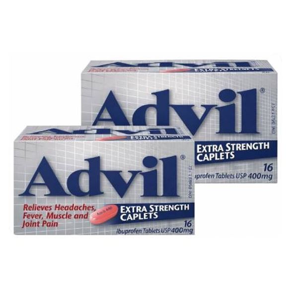 Advil Extra Strength Caplets – 16 Caplets, Ibuprofen 400 mg (Lot 8P8U, Exp 2028/02)