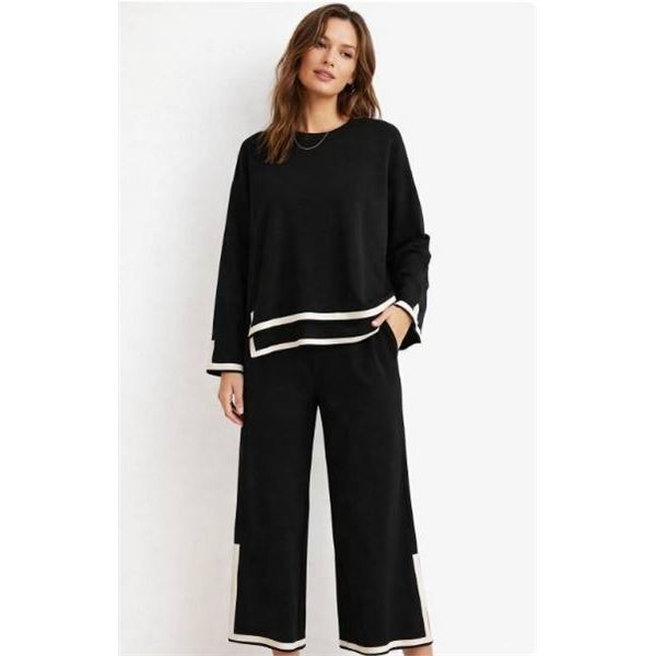 Tanming Women’s 2-Piece Outfit, XL, Long Sleeve Knit Sweater & Pants