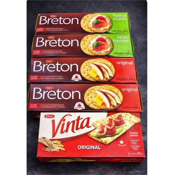 Breton and Vinta Crackers – 5 Items