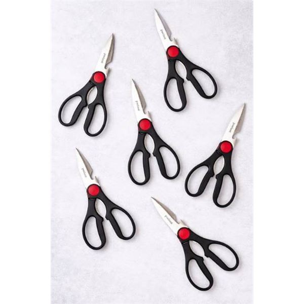 Lot of 6 GoodCook 9475 Precision Kitchen Scissors With Multipurpose Blades