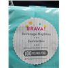 Image 2 : Brava Beverage Napkins, 2-Ply, 100 Pieces per Pack, Lot of 4 Packs