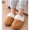 Image 1 : Tan and White Shearling-Lined Slippers