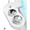 Image 1 : Clear Rear Bidet Attachment for Toilet with Dual Self-Cleaning Nozzles