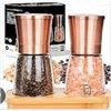 Image 1 : Premium Salt and Pepper Mill Set – 3-Piece with Ceramic Grinders