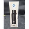 Image 2 : Healter 1L Stainless Steel Thermo Water Bottle With Cup And Filter – Navy Blue