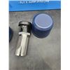 Image 3 : Healter 1L Stainless Steel Thermo Water Bottle With Cup And Filter – Navy Blue
