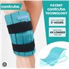 Image 1 : Comfcube Fit Knee Contour Snugly Cold Pack for Knee 9x52cm