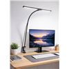 Image 1 : Adjustable Dual-Bar LED Desk Lamp with Flexible Neck, 122-Inch Height