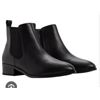 Image 1 : Aldo Black Chelsea Boots Size 9 with Stacked Heel and Elastic Sides