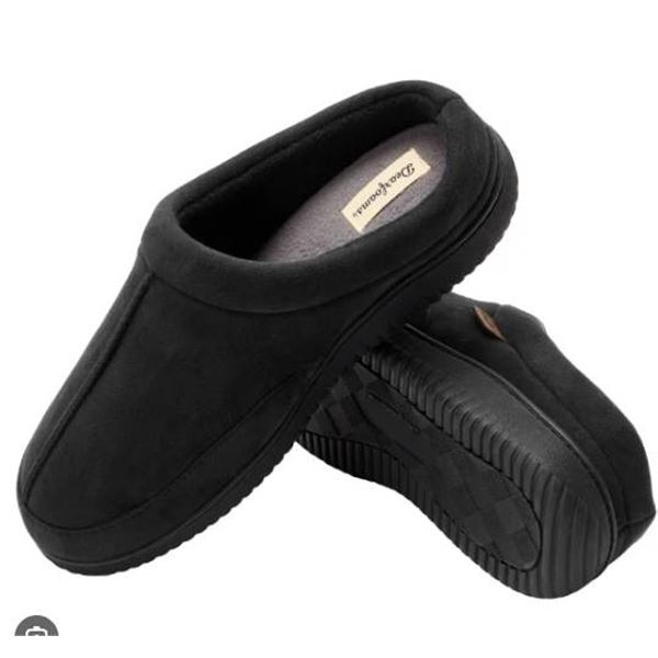 Dearfoams Men’s Slippers with Memory Foam Size M/M (9-10)