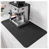 Image 1 : PoYang 24×16 Inch Coffee Mat for Countertop and Espresso Makers, Black
