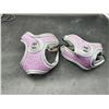 Image 2 : Lot of 2 Size Small Adjustable Pet Harnesses in Gray and Purple