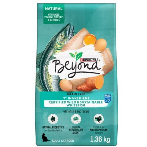 Purina Beyond Certified Wild Sustainable Whitefish Cat Food 1.36 kg