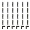 Image 2 : UFURMATE Barrel Hinges 30 Pieces Black Brass Cylindrical Hinges M4 x 20mm