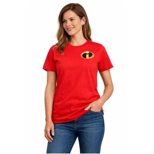 Red Disney Pixar T-Shirt Featuring The Incredibles Logo