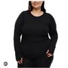 Image 1 : Lole Women’s Merino Baselayer Top – Black – Size XL/TP